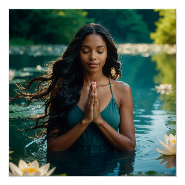 PÔSTER YOGA - MEDITATION - CARPE DIEM - WELLNESS (Frente)