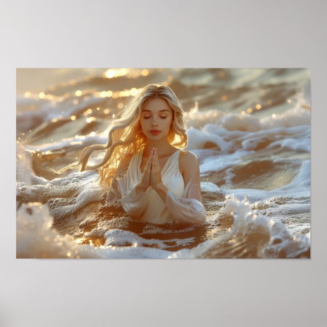 POSTER YOGA - MEDITATION - CARPE DIEM - WELLNESS (Frente)