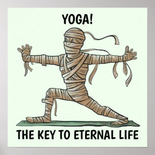 Poster Yoga Mummy
