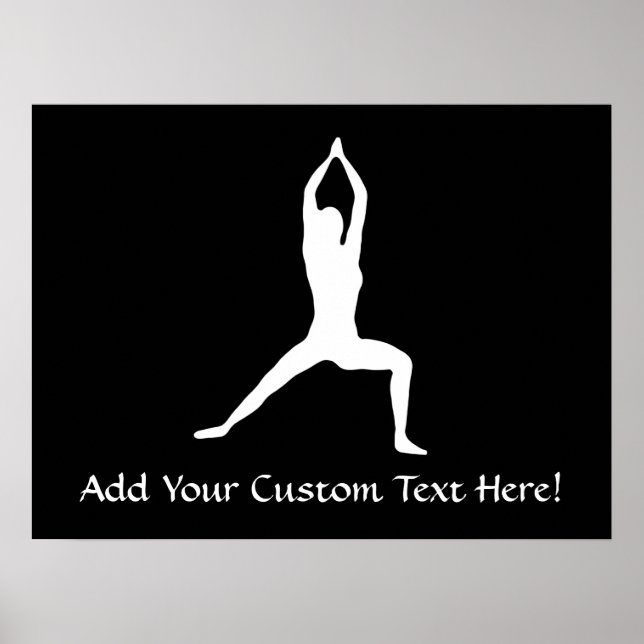 Poster Yoga Pose Silhouette (Frente)