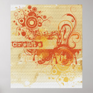 Pôster Yoga Speak : Orange Creative Chakra