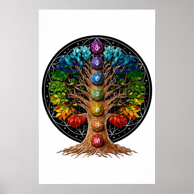 Poster Yoga Tree Of Life (Frente)