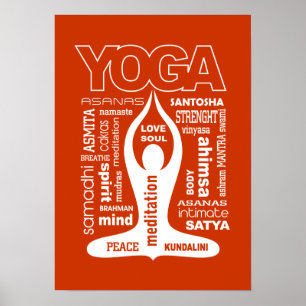 Poster Yoga Typografia