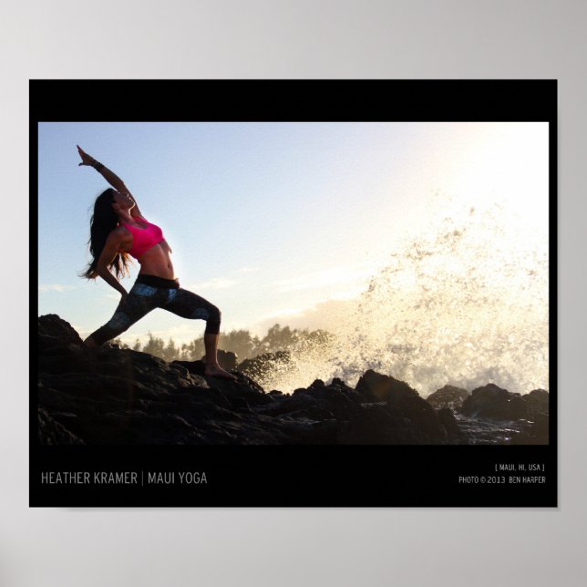 Pôster Yoga Wave (Frente)