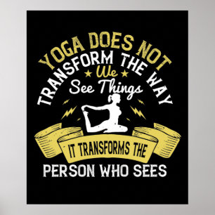 Poster Yoga - Yoga Transforma A Pessoa Que Vê