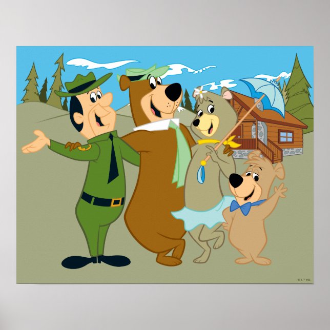 Poster Yogi Bear e Amigos Warm Bem-vindos (Frente)