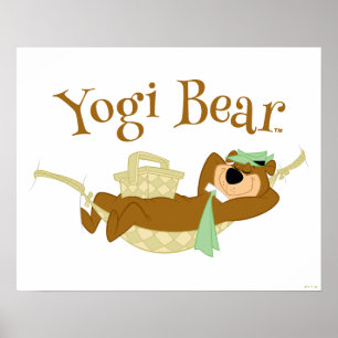 Poster Yogi Bear Picnic Hammock Nap Time
