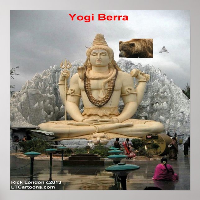 Poster Yogi Engraçado Déjà Vu Novamente (Frente)