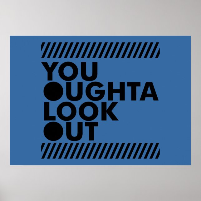 Pôster YOLO com precaução (Frente)