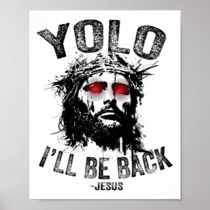 Poster Yolo Eu Estarei De Pé Ressurreição De Jesus Cristã