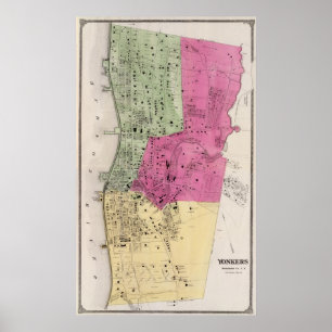 Pôster Yonkers, NY Atlas