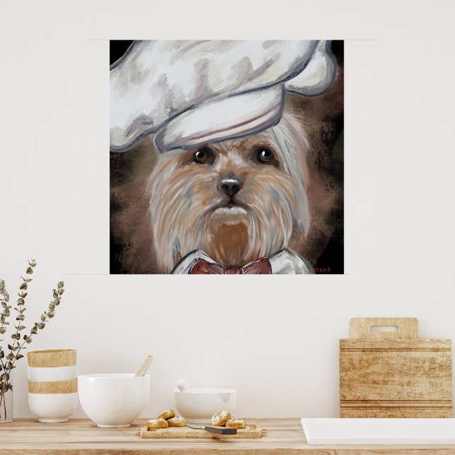 Poster Yorkie (Cozinha)