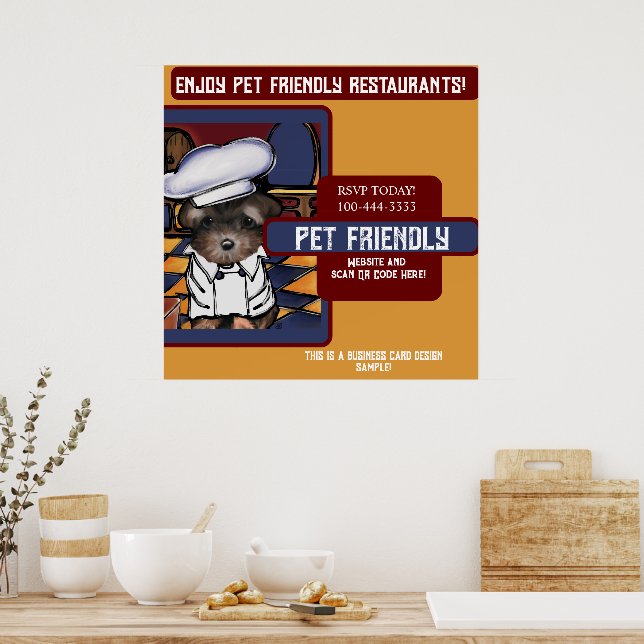 Poster Yorkie Poo (Cozinha)