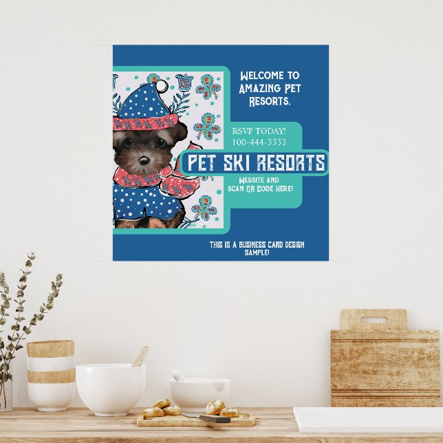 Poster Yorkie Poo (Cozinha)