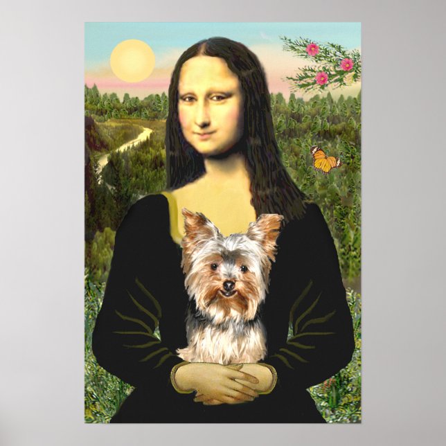 Poster Yorkshire Terrier 17 - Mona Lisa (Frente)