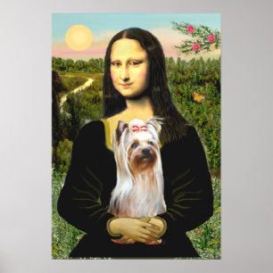 Pôster Yorkshire Terrier 2 - Mona Lisa