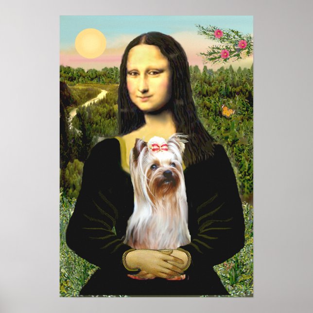 Pôster Yorkshire Terrier 2 - Mona Lisa (Frente)