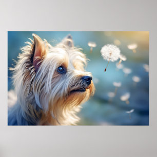 Poster Yorkshire Terrier Dog Pet Animal