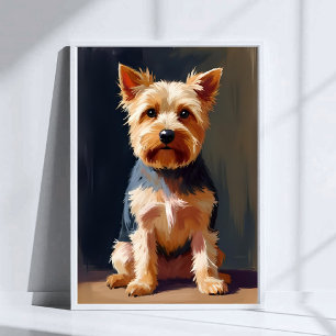 Poster Yorkshire Terrier Dog Pet Painting