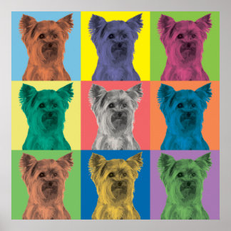 Pôster Yorkshire Terrier Pop-Art Ornament