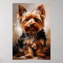 Yorkshire Terrier Realismo Art Retrait