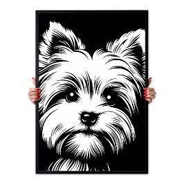 Poster Yorkshire Terrier "Yorkie" Arte Pop Estética Chic