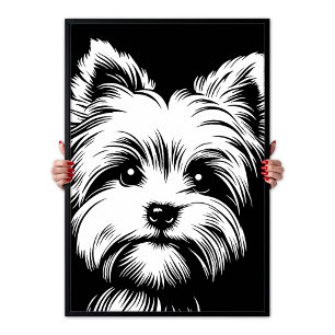 Poster Yorkshire Terrier "Yorkie" Arte Pop Estética Chic