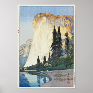 Poster Yosemite, El Capitan, Hiroshi Yoshida