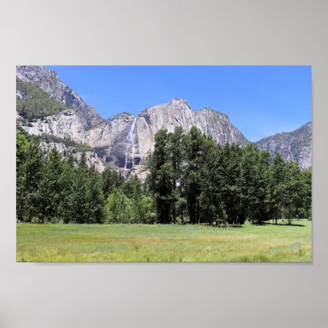 Poster Yosemite Falls and Yosemite Valley Meadows (Frente)