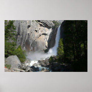 Poster Yosemite Lower Falls do Parque Nacional de Yosemit