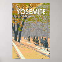 Yosemite National Park Horseback Viagem Art