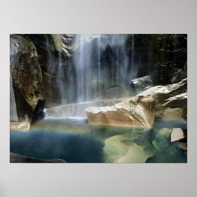 Poster Yosemite National Park Waterfall (Frente)