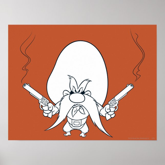 Poster Yosemite Sam Fumando Armas (Frente)