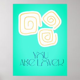 Poster You Are Loved Nursery Wall Art Print