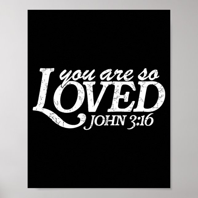 Poster You Are So Loved Christian Verse Valentine's Day B (Frente)