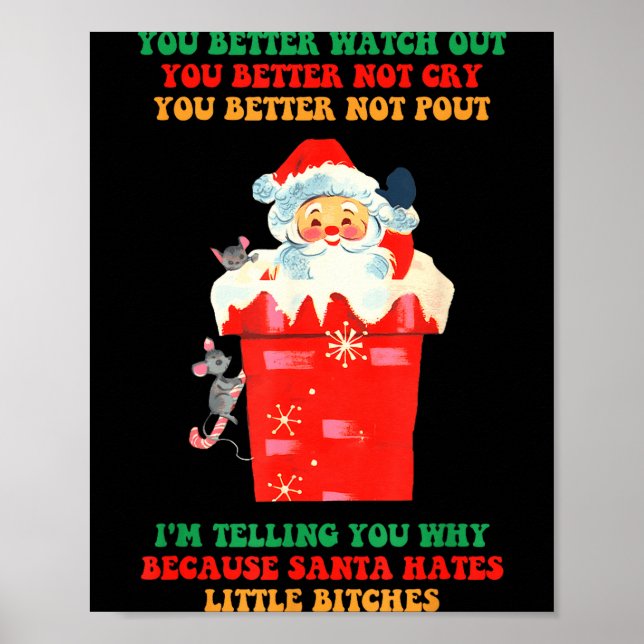 Poster You Better Watch Out You Better Not Cry You Better (Frente)