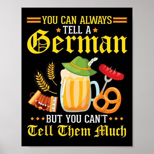 Poster You Can Always Tell A German But You Can't Tell Th (Frente)