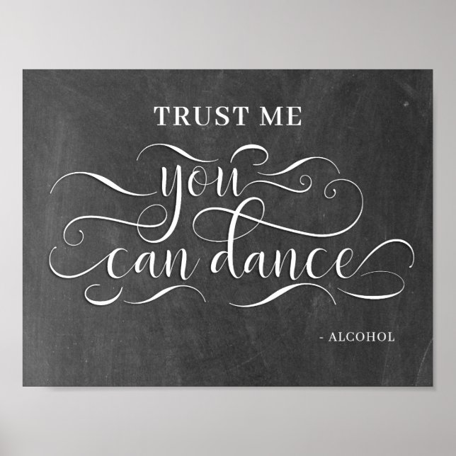 Poster You Can Dance Wedding Dance Floor Sign (Frente)
