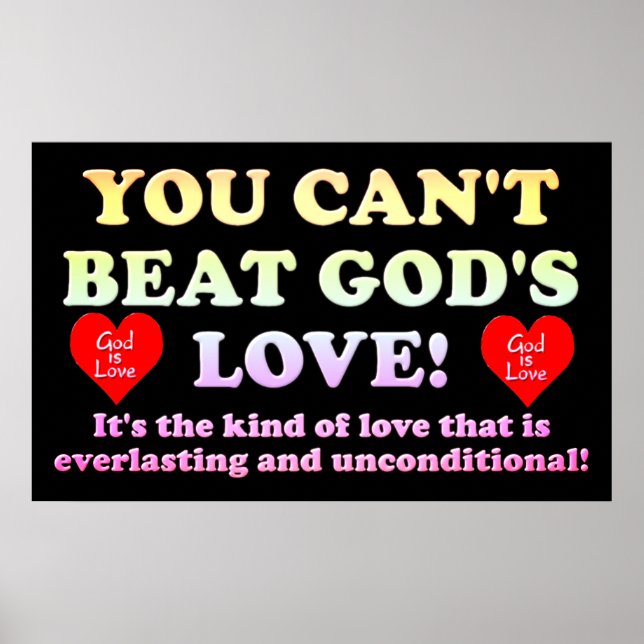 Poster You Can't Beat God's Love! (Frente)