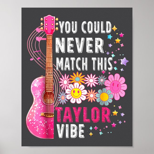 Poster You Could Never Match This Taylor Vibe Groovy Wome (Frente)