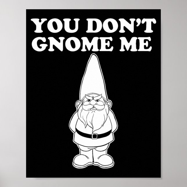 Poster You Don't Gnome Me  (Frente)