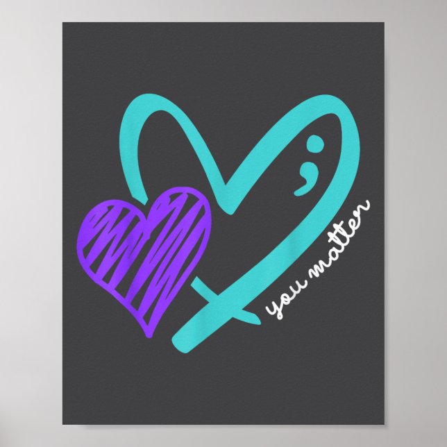 Poster You Don't Let Your Story End Suicide Awareness  (Frente)