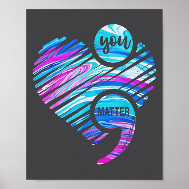 Poster You Don't Let Your Story End Suicide Prevention He (Frente)