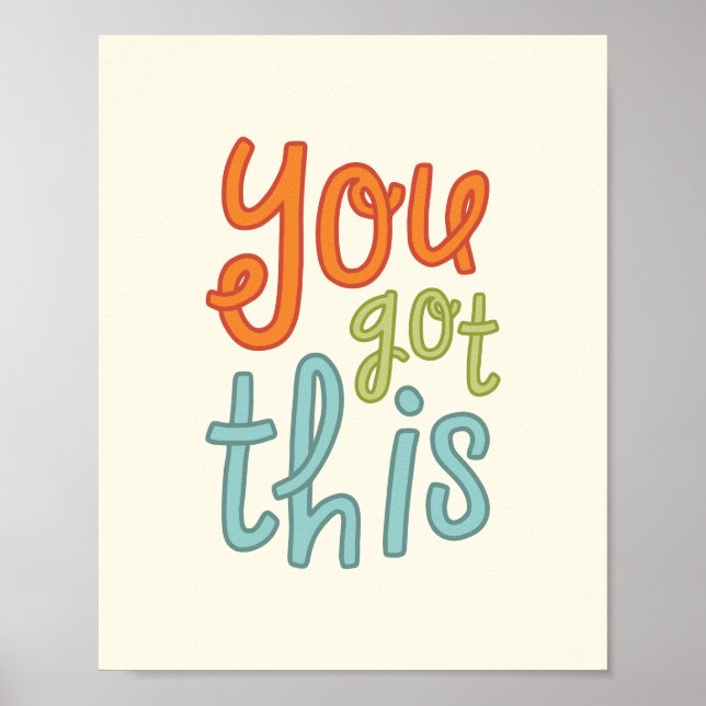 Poster You Got This, Cute Motivational (Frente)