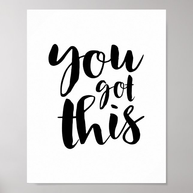 Poster You Got This, Motivational Quote Gallery Wall (Frente)