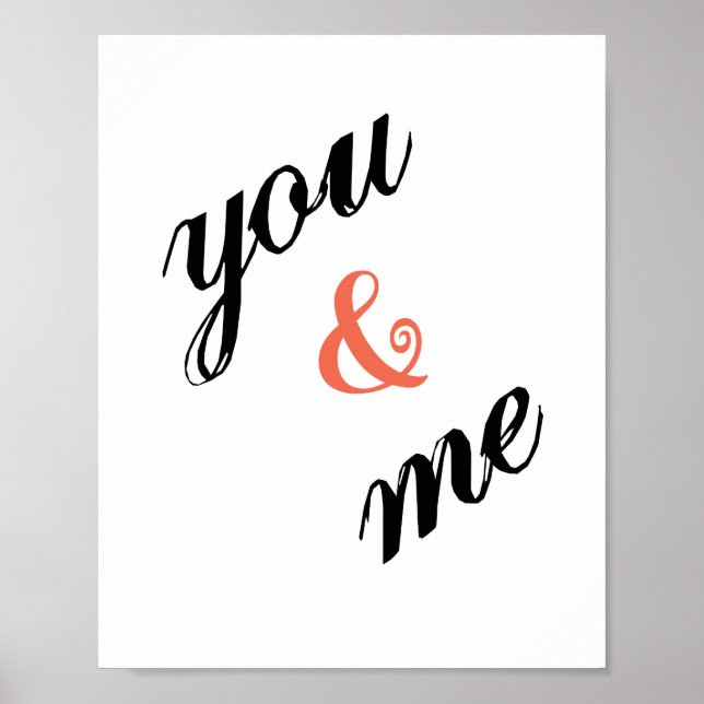Poster You & Me (tamanho padrão da imagem) (Frente)