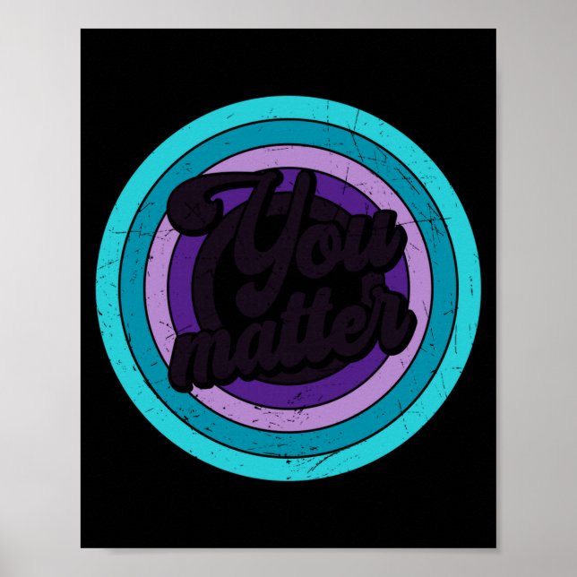 Poster You Mental Health Message Suicicde Awareness Long  (Frente)