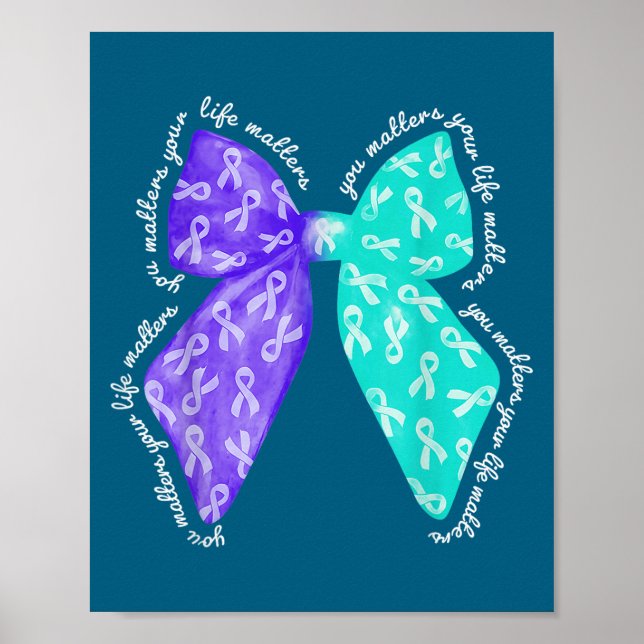 Poster You S Your Life S Suicide Prevention Awareness  (Frente)