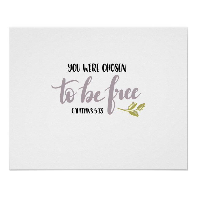 Pôster You Were Chosen to Be Free –  (Frente)