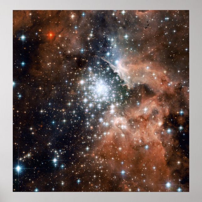 Pôster Young Cluster NGC3603 (Frente)